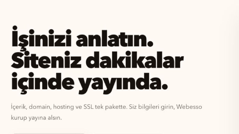 Webesso - Kurumsal Web Sitesi ve Yayın Altyapısı