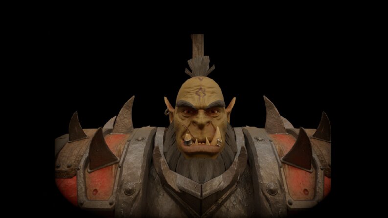 Low poly Orc Chieftein.