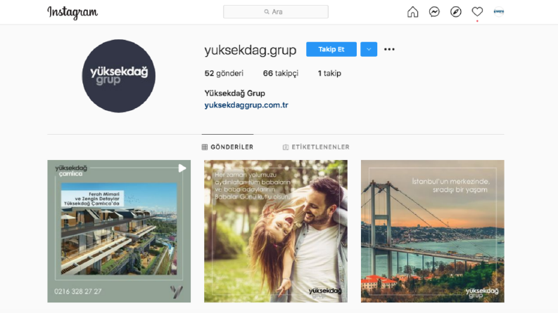 Yüksekdağ Grup Sosyal Medya Yönetimi