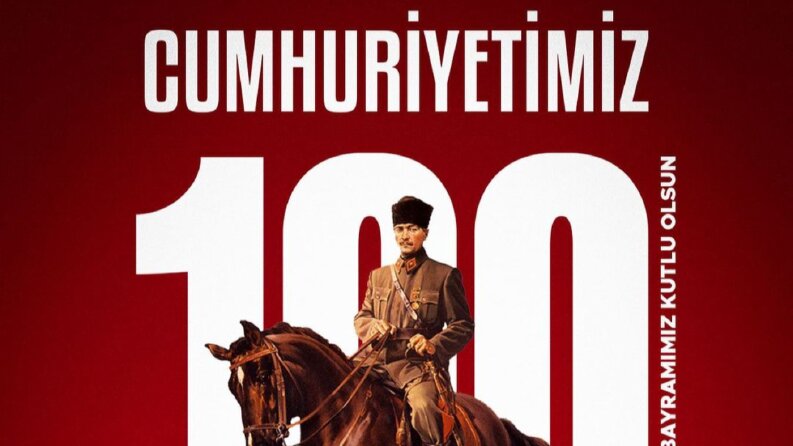 "Cumhuriyetimiz 100. Yaşında" Sosyal Medya Gönderi Çalışması