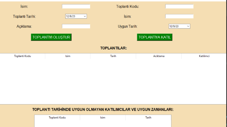 Python ile Toplantı Uygulaması