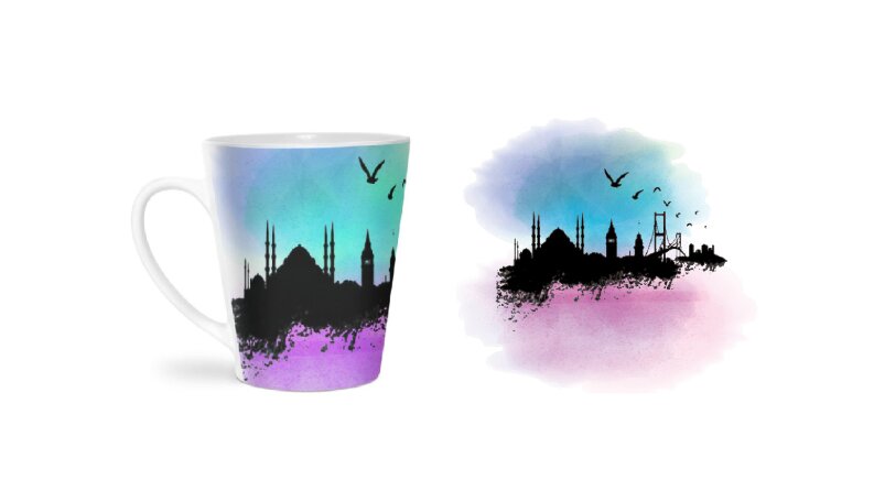 İstanbul temalı kupa bardak 