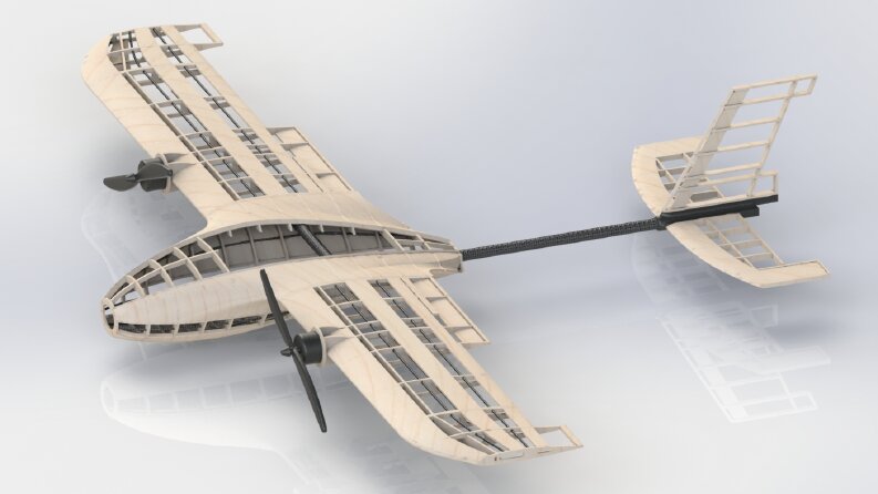 Lazer Kesim 3D Rc Uçak modeli