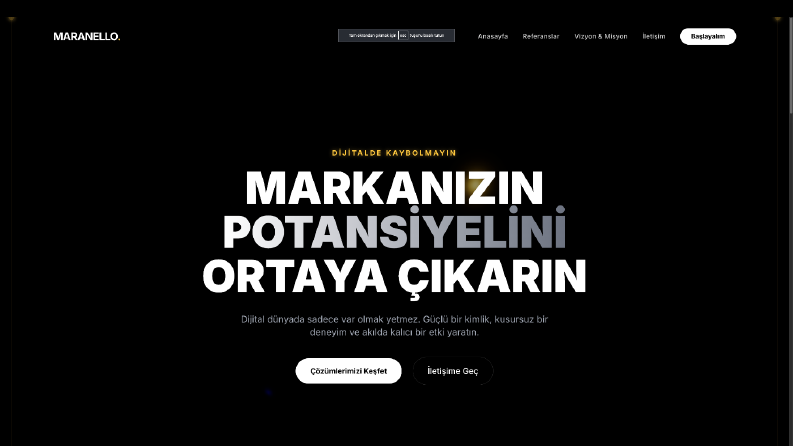 Maranello Media web sitesi tasarımı