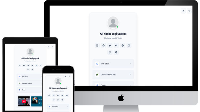Bio Link Sayfası Yazılımı