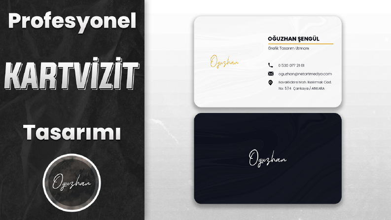 Sizlere profesyonel kartvizit tasarımı hazırlayabilirim