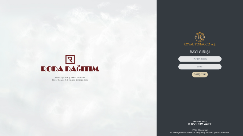 Royal Tobacco B2B E-Ticaret