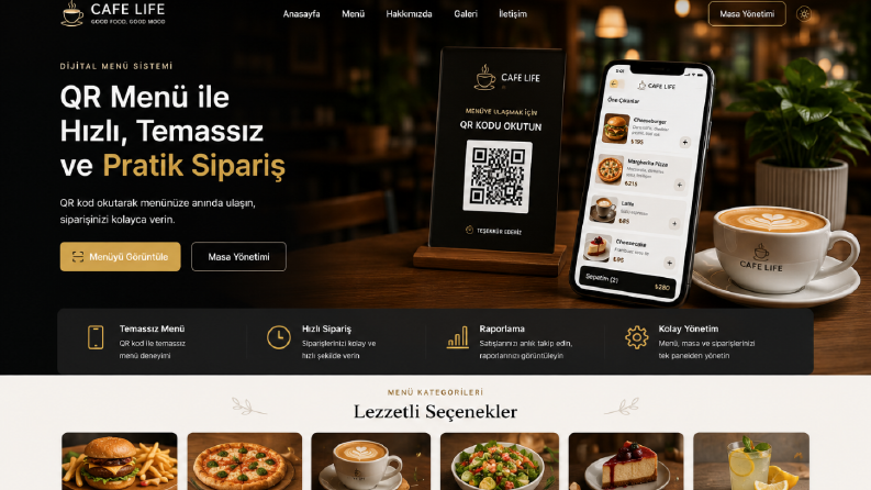 QR Menü ve Online Sipariş Sistemi