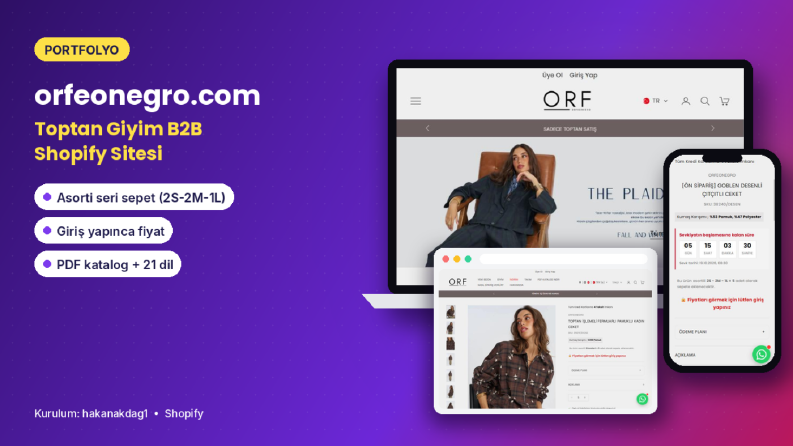 Orfeonegro – Toptan Giyim B2B Shopify Sitesi