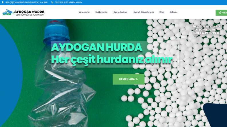Aydoğan Hurda Ticaret Web Site Tasarımı