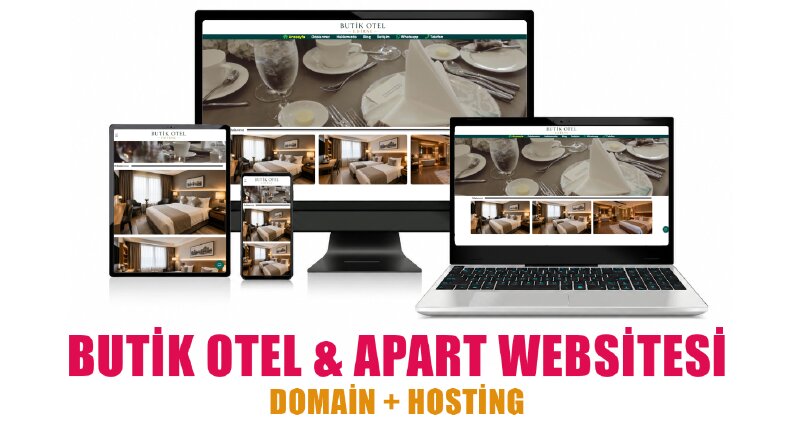 Tamamen Özel Kodlama Profesyonel Butik Otel Web Sitesi