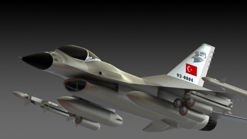 F-16 Yüzey Modelleme