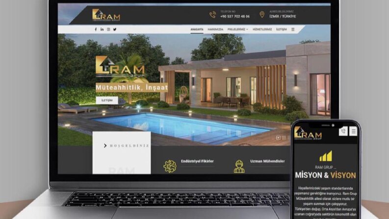 Ram Grup Web sitesi kurulumu