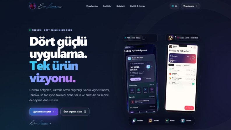 Eren Limen — Çok Dilli Mobil Ürün Portföyü