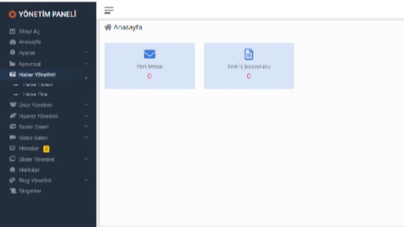 php responsive admin paneli