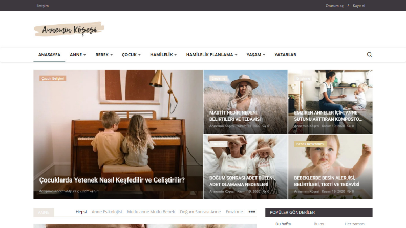 Kişisel Blog Sitesi 