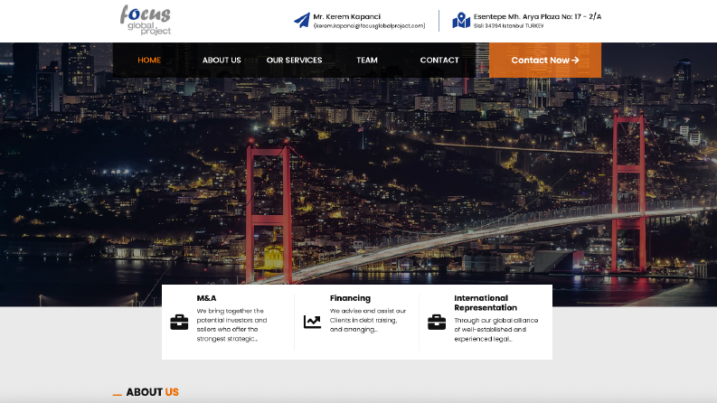 Focus Global Project Web Sitesi