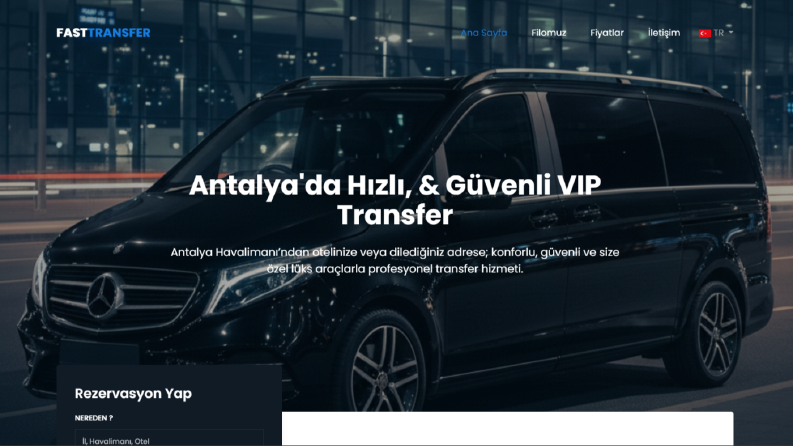 Premium VIP Transfer Rezervasyon Platformu