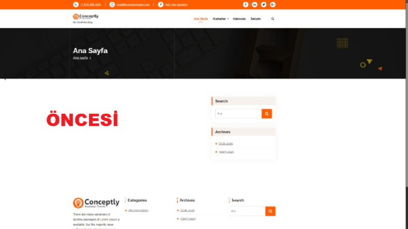 WordPress Tema Restorasyonu ve Şablon Hatası Çözümü