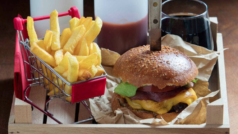 cheeseburger menü