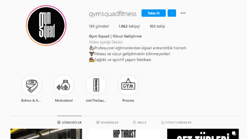 Gym Squad Sosyal Medya Hesap Yönetimi