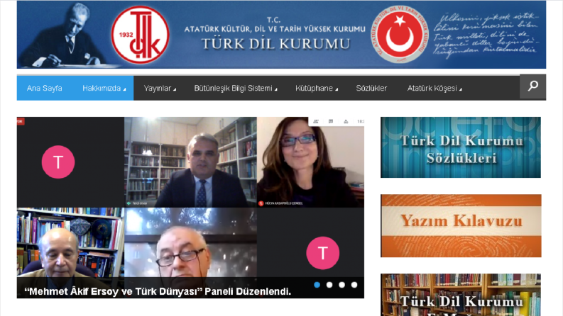 Türk Dil Kurumu Web Sitesi