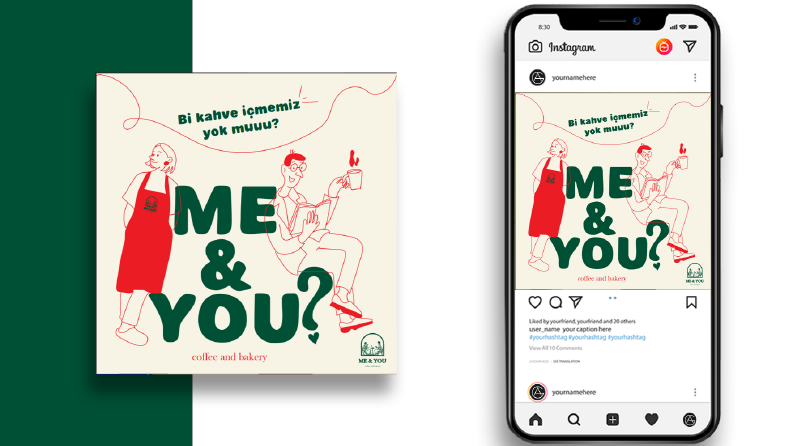 Me & You İnstagram Post Tasarımı
