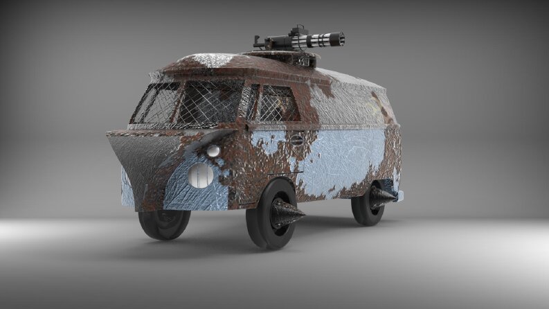 volkswagen van konsept savaş aracı