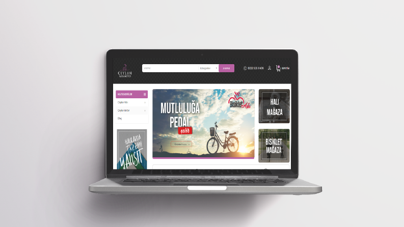 Ceylan Halı İçin Web Sitesi Çalışmamız