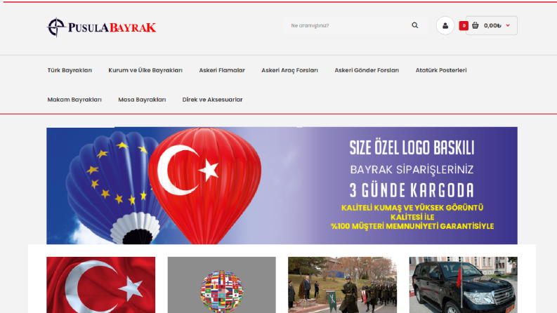 Pusulabayrak.com - E-ticaret Sitesi