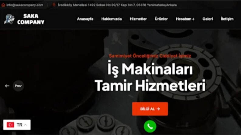 Saka Company Anahtar Teslim Wordpress Sitesi