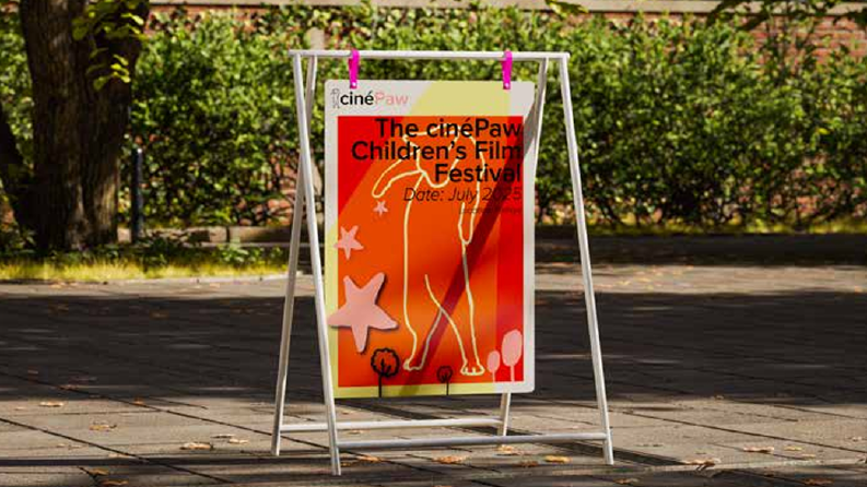 CinePaw Çocuk Filmleri Festivali Görsel Kimlik Tasarımı