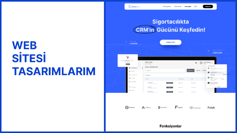 Web Sitesi Tasarımlarım