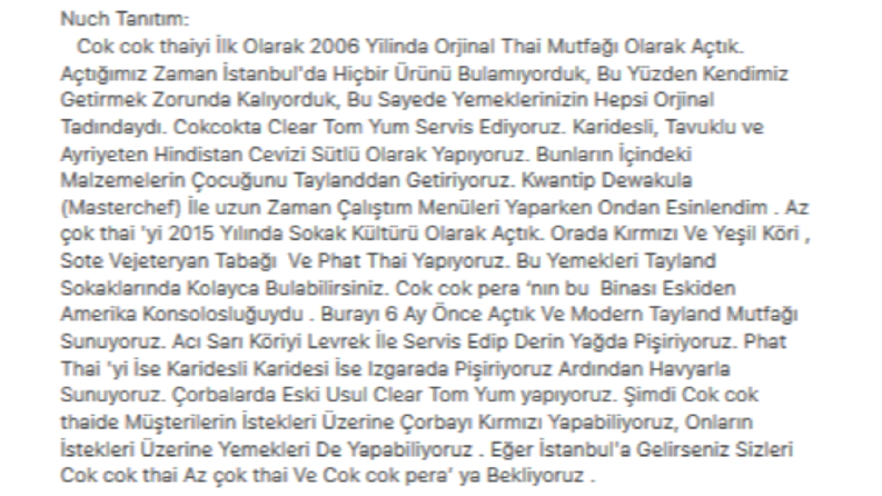 Restoran ve Bar Kokteyl ve Ön Tanıtım Çeviri Komisyonu