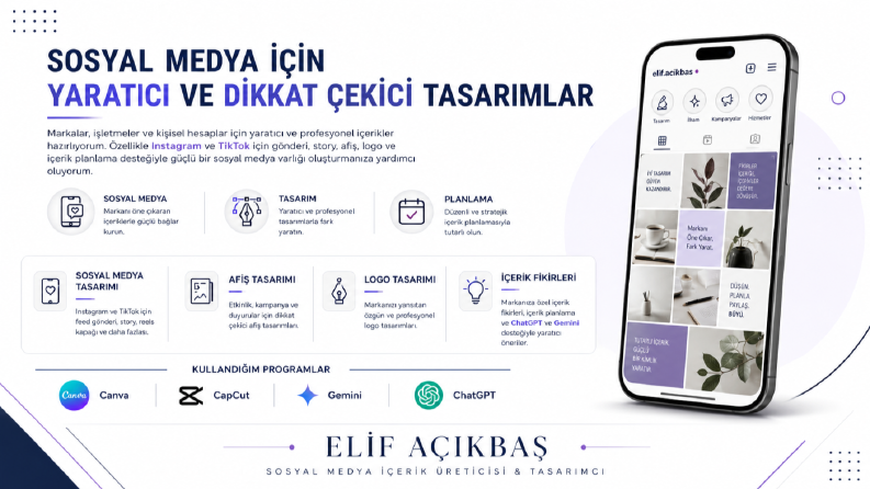 Sosyal medya tasarımı & video Edit