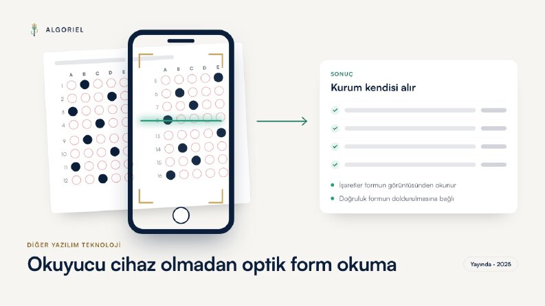 Okuyucu cihaz olmadan optik form okuma