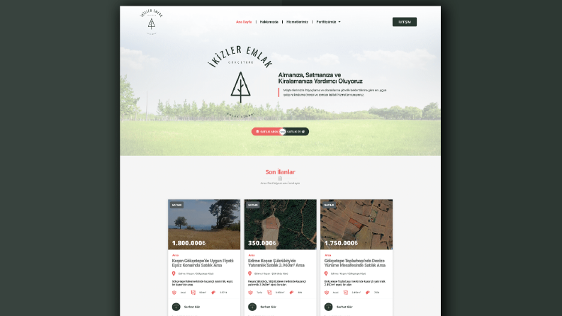 İkizler Emlak-Web Site Tasarım&Yazılım