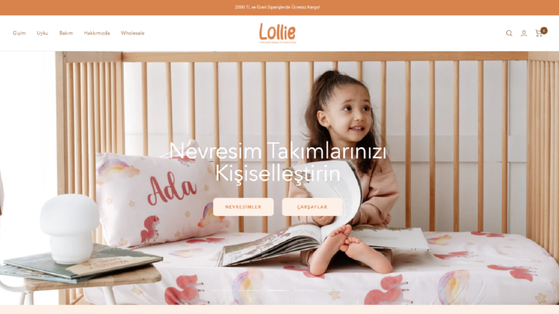Lollie Baby - Shopify Websitesi