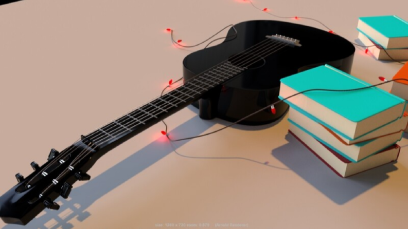 Guitar and Books 