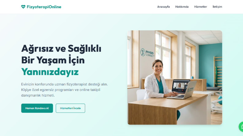 Fizyoterapist Tanıtım Sayfası