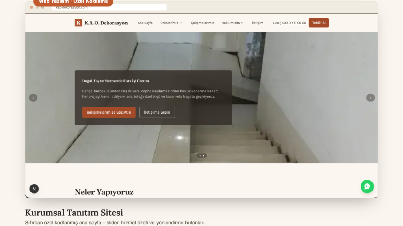 Kurumsal Tanıtım ve SEO Odaklı Web Sitesi