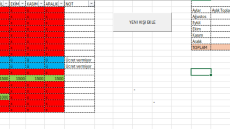 Excel İşlemleri