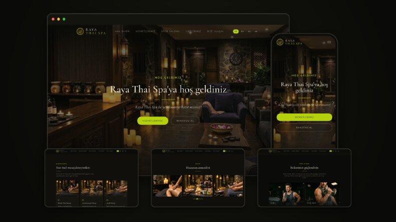 Raya Thai Spa — Çok Dilli, Mobil Uyumlu Web Sitesi