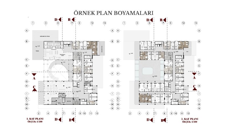 Mimari Çizim ve Boyama Çalışmaları