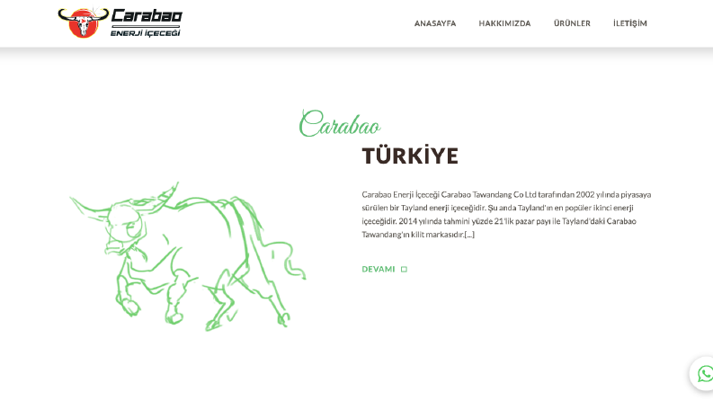 CARABAOTURKIYE.COM CARABAO ITHALINA YAPILAN WEB SITE