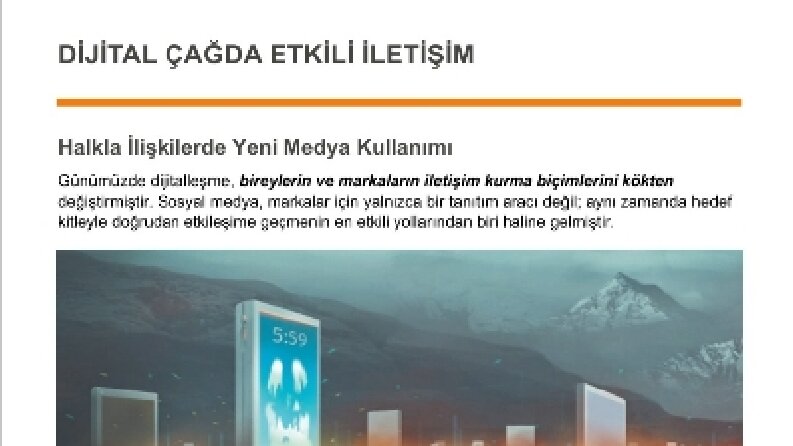 Dijital Çağda Etkili İletişim