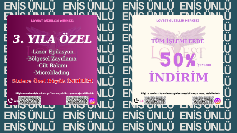 Lovest Güzellik Salonu | Estetik ve Kurumsal Fiyat Listesi