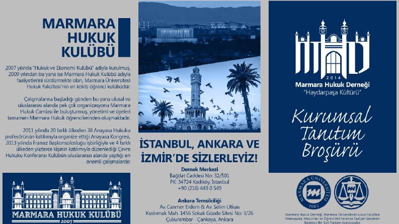 Marmara Hukuk Fakültesi Resmi Tanıtım Broşürleri 