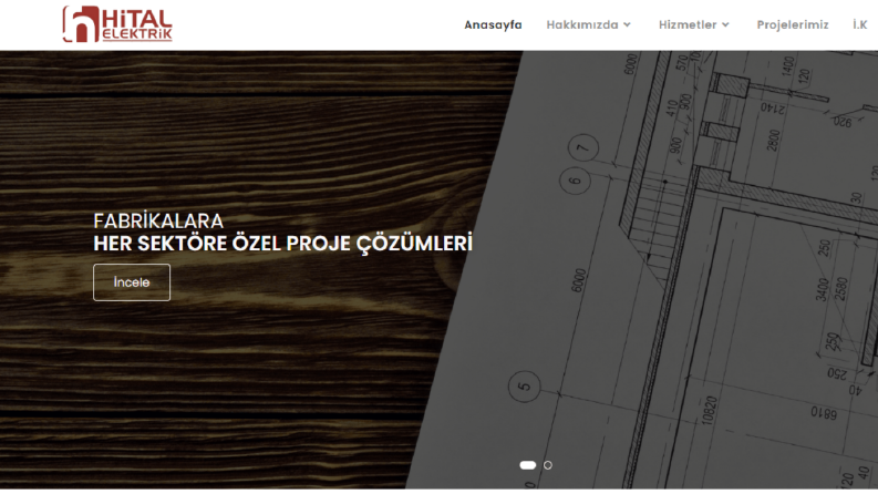 Hital Elektrik Kurumsal Web Sitesi