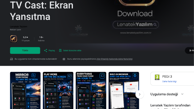 Akıllı Ekran Yansıtma Uygulaması Yayında
